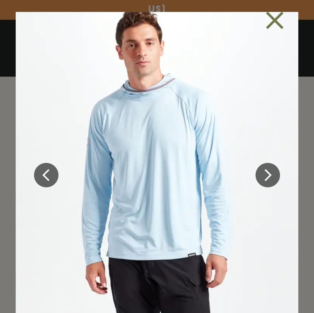 TRUEWERK Mens B1Sun Hoodie sky blue Large